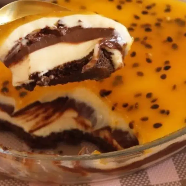 Torta de Maracujá com Chocolate
